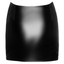 Noir Handmade Mini Skirt with Garter VELVETINE F345