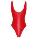 Noir Handmade Powerwetlook Bodysuit F352 - Red