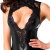 Noir Handmade Powerwetlook Catsuit with Halterneck Top F342