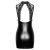 Noir Handmade Powerwetlook Mini Dress with Halterneck F343