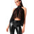 Noir Handmade Mesh Bolero with Wetlook Collar OPIUM F349