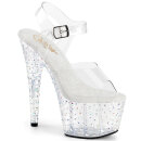 Pleaser RAZZLE-808 - White / Clear