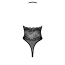 Kissable Lace Bodysuit with Satin Bow SEXY KISS - Black