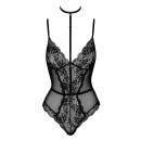 Kissable Bodysuit with Collar FIRST KISS - Black