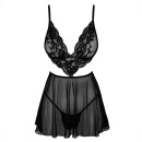 Kissable Babydoll Set FRENCH KISS - Black