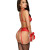 Kissable Lingerie Set BONDAGE KISS - Red