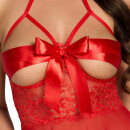 Kissable Babydoll with bold Satin Bow SEXY KISS - Red