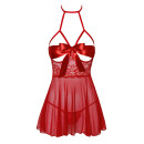 Kissable Babydoll with bold Satin Bow SEXY KISS - Red