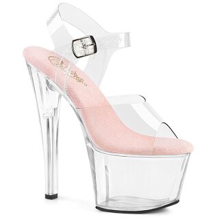 Pleaser SKY-308 - Baby Pink/Klar