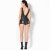 Patrice Catanzaro Wetlook Playsuit MONCEAU - schwarz