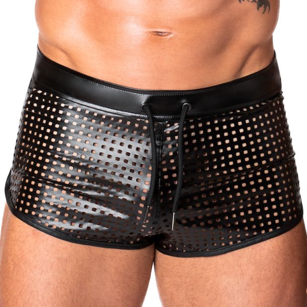 Laser Cut Powerwetlook Shorts H079