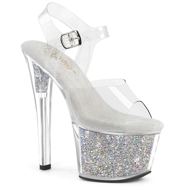 Platform High Heels SKY-308RSI - Clear