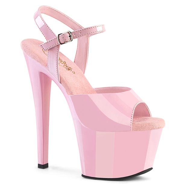 Platform High Heels SKY-309 - Patent Baby Pink