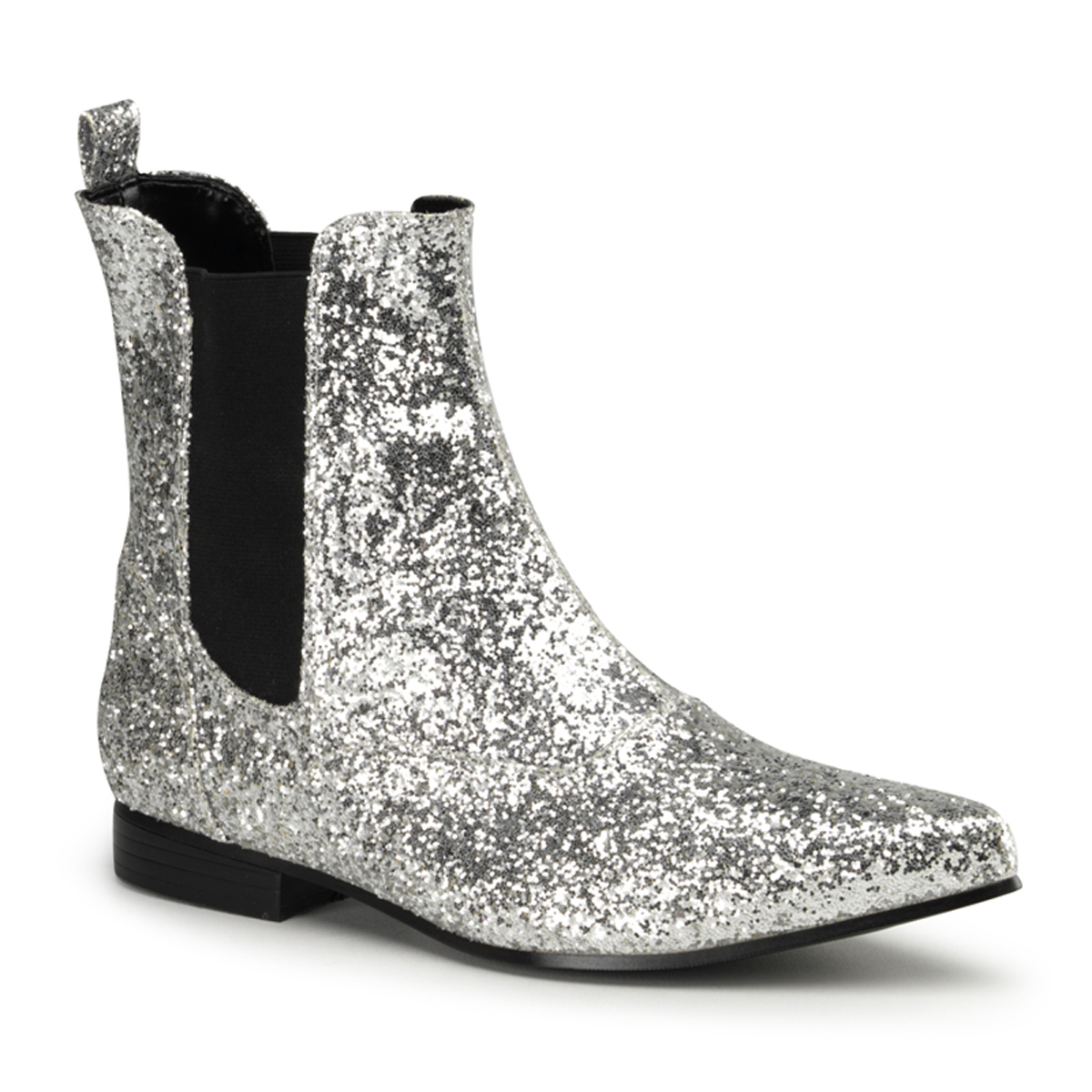 silver chelsea boots