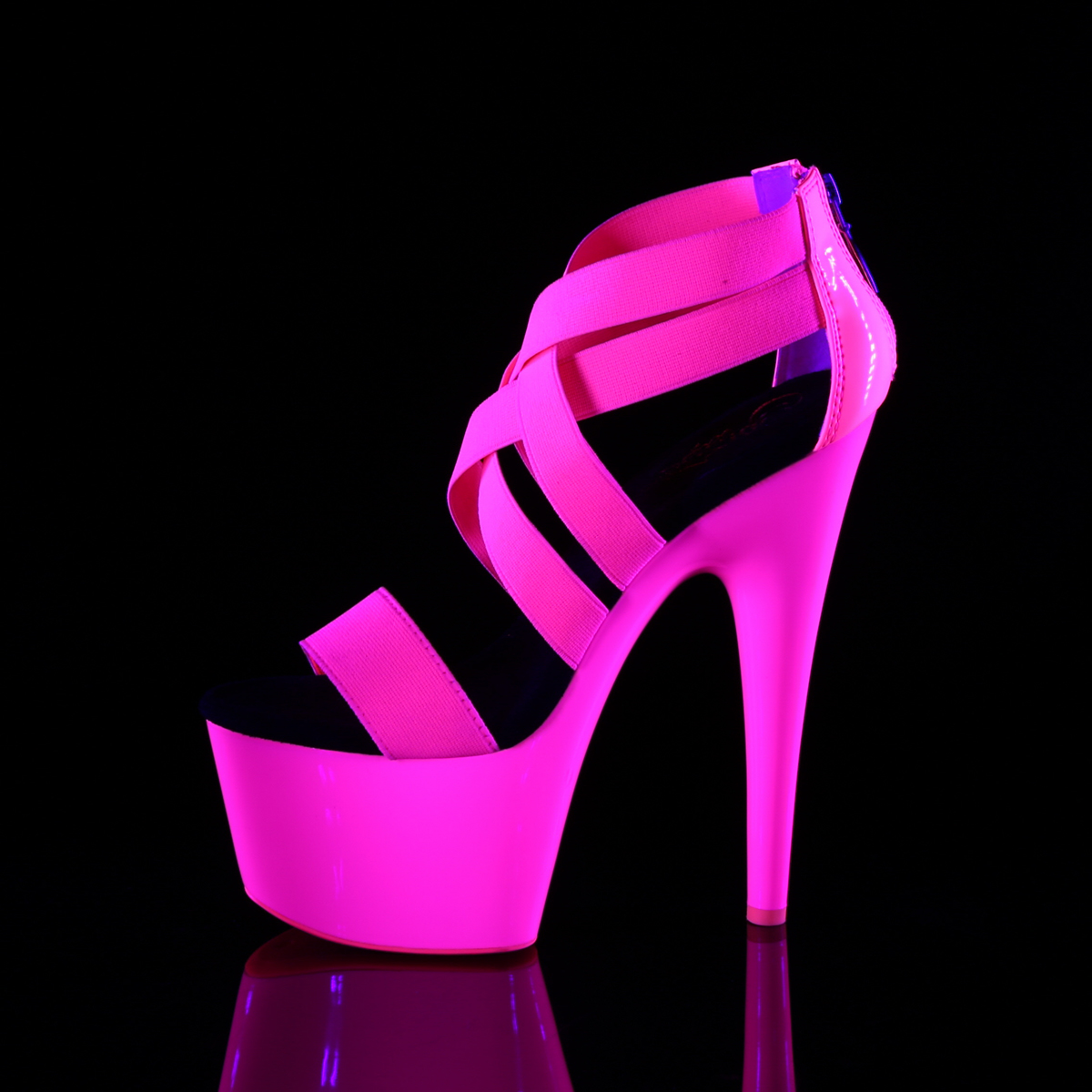 Platform High Heels ADORE-769UV - Neon Pink, Pleaser