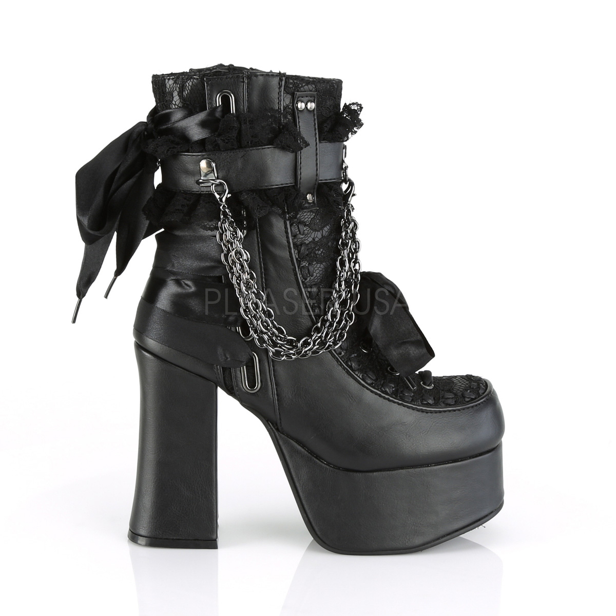 Gothic LaceUp Boots Vegan CHARADE110 De