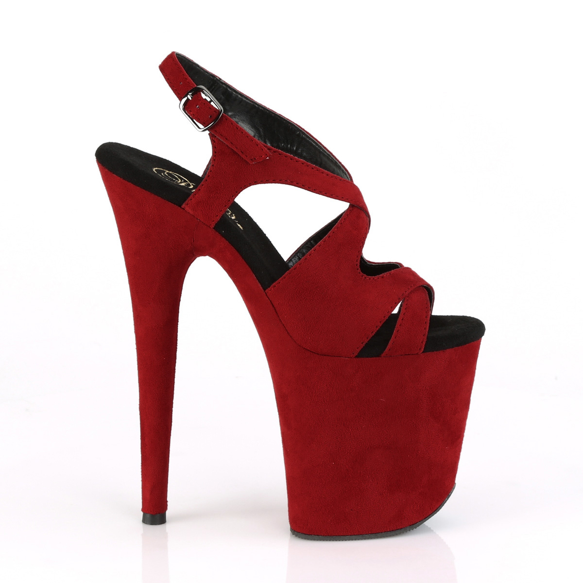 platform heels red