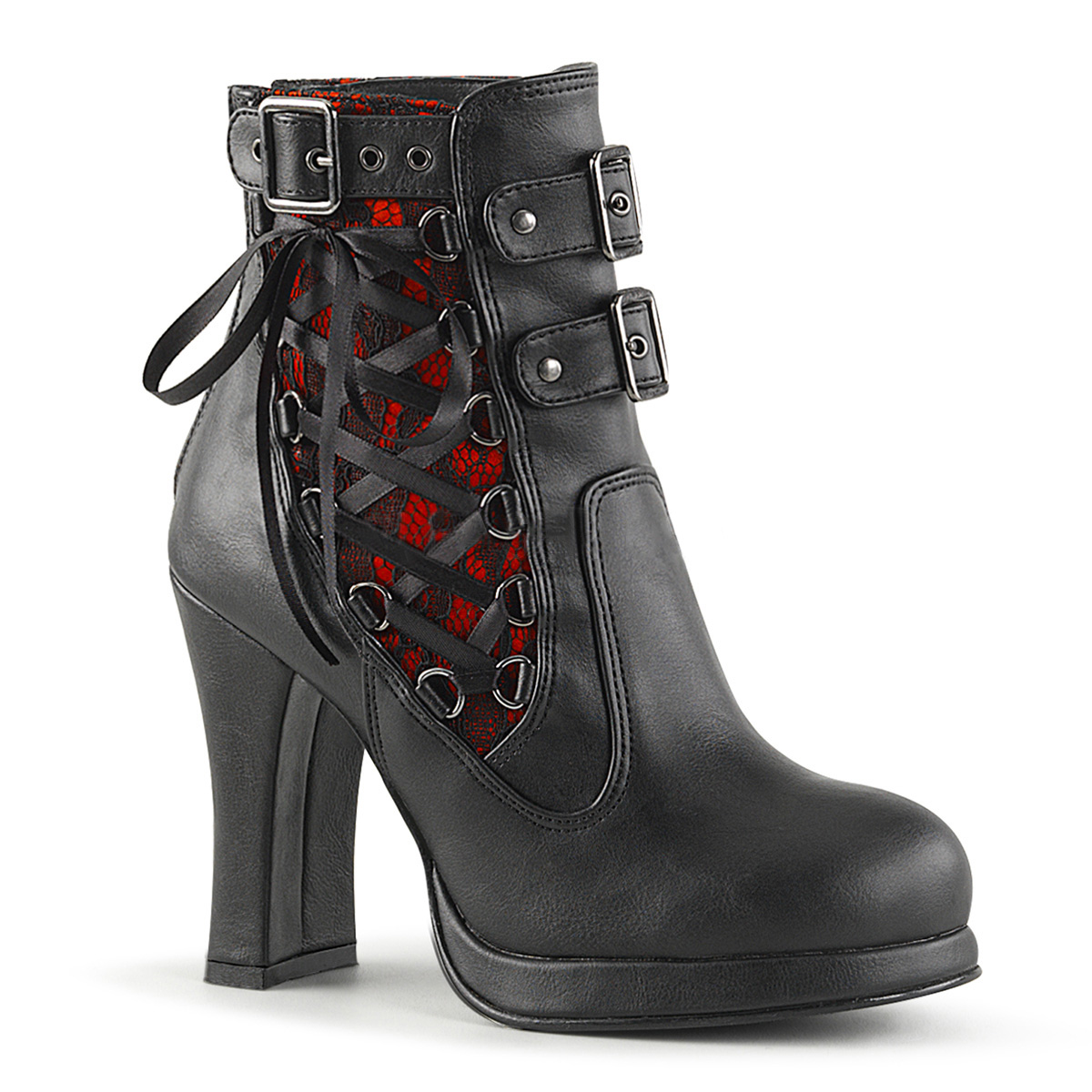 womens boots red laces