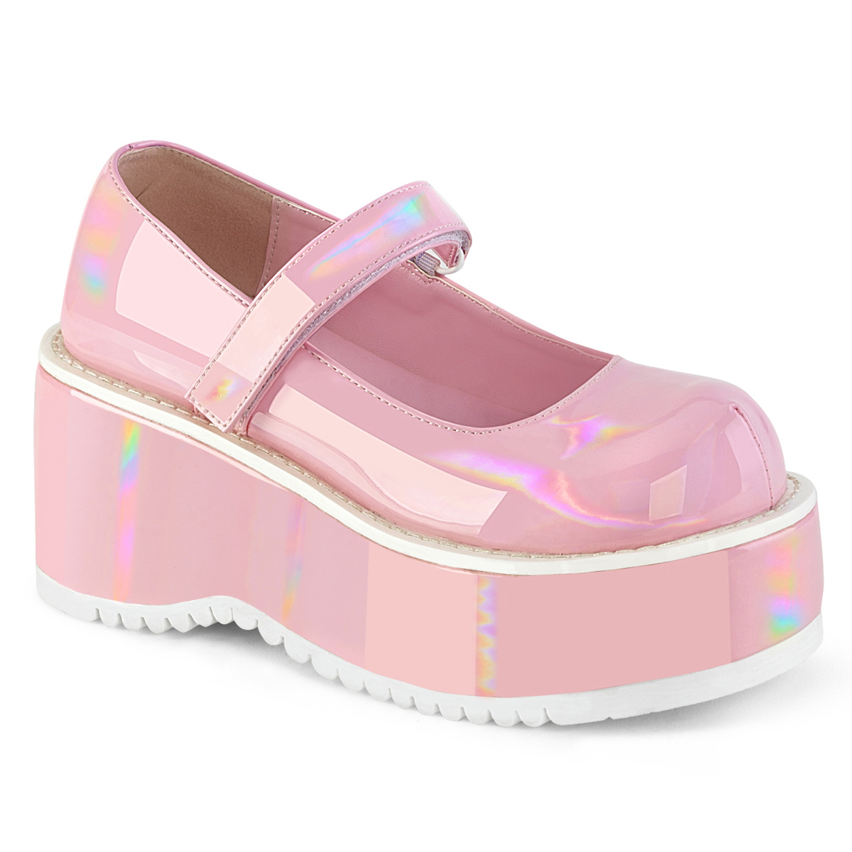 demonia pink mary janes