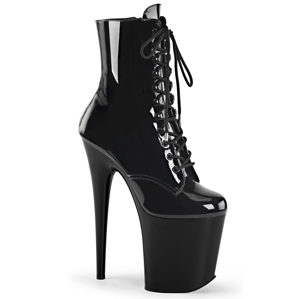 platform boot heels black