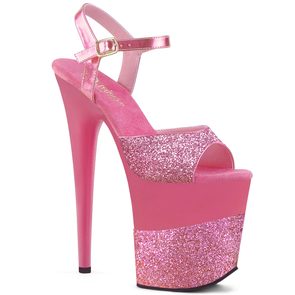 pleaser boots pink