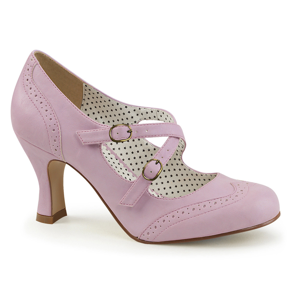 baby pink kitten heel shoes