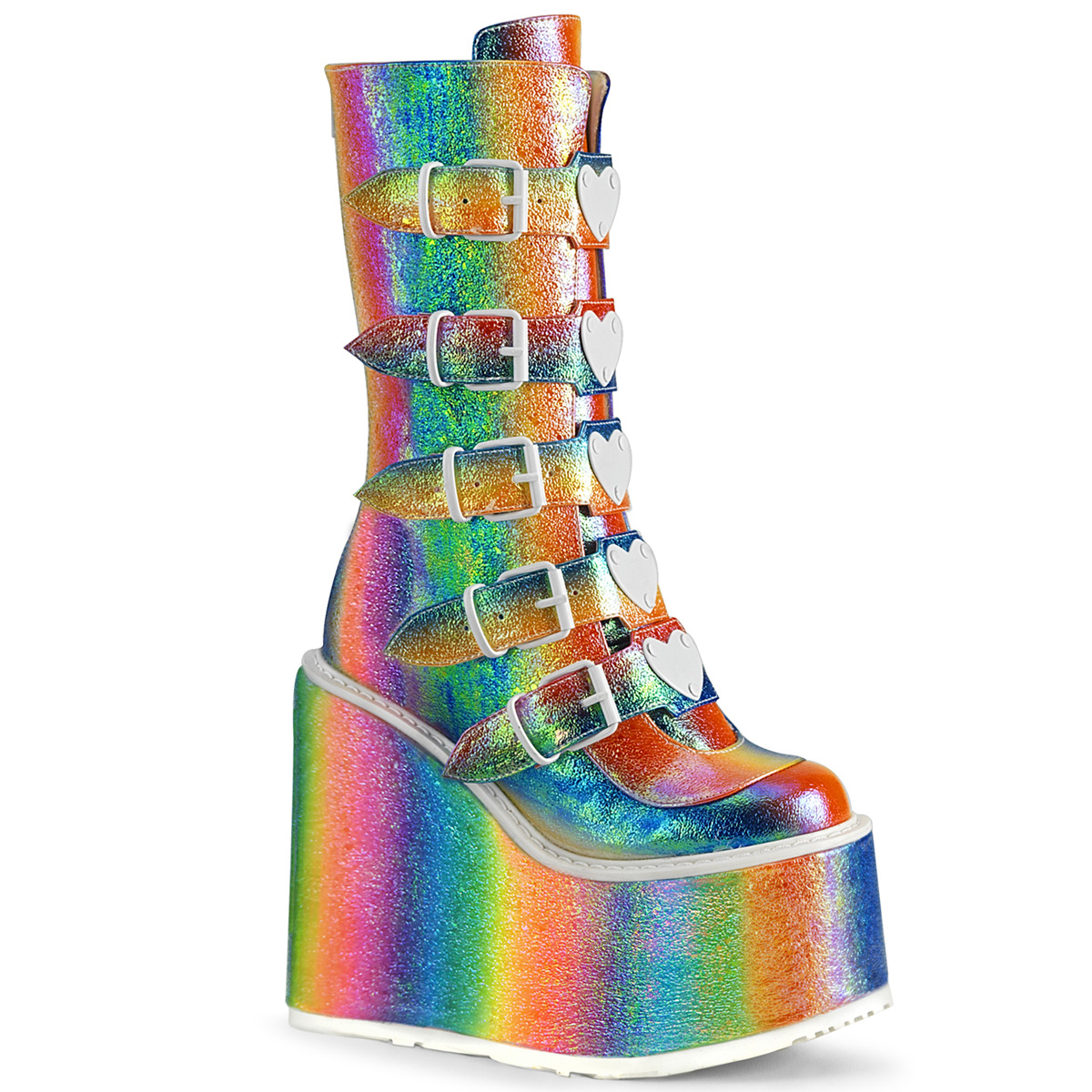 rainbow boots platform