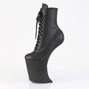 Heelless Platform Ankle Boots BEWITCHED-1020 - PU Black