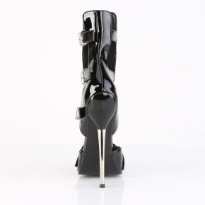 Fetish Ankle Boot DAGGER-15 - Patent Black