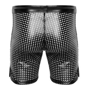 Lasercut Powerwetlook Biker Shorts H077