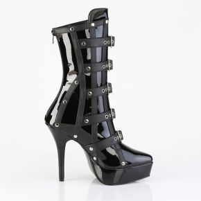 Platform ankle boots INDULGE-1038 - Patent Black