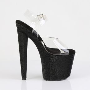 Platform High Heels RAZZLE-808WR - Black / Clear